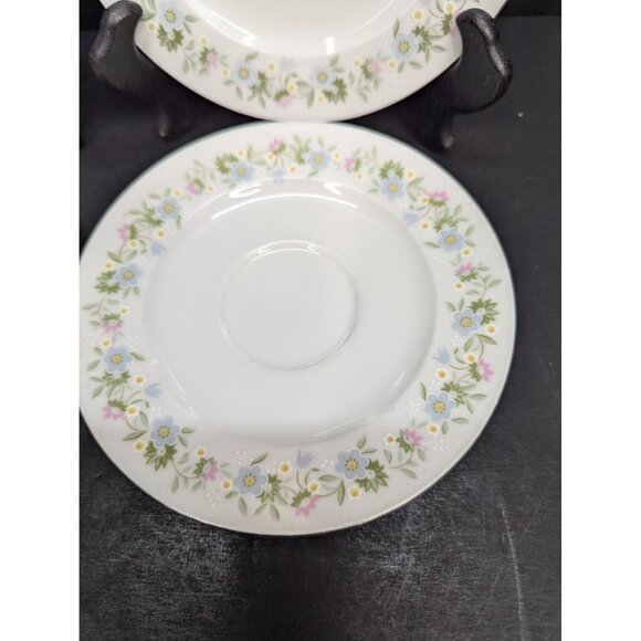 Johann Haviland Forever Spring Pattern Lot of 4 Porcelain Replacement Saucers - Picture 5 of 8
